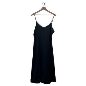 Vintage Vanity Fair black minimalist slip dress